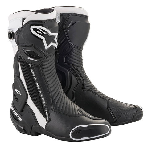 Alpinestars SMX Plus v2 Black / White Motorcycle Boots