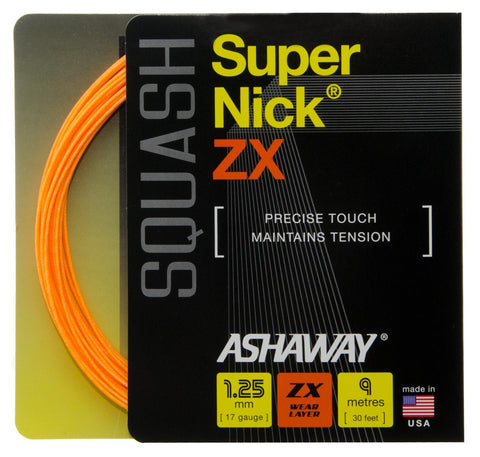 Ashaway SuperNick ZX 17 / 1.25mm Squash String Set
