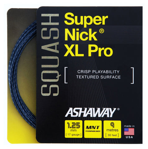 Ashaway SuperNick XL Pro Squash String Set - 17 / 1.25mm