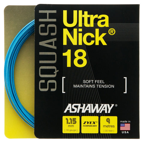 Ashaway Ultra Nick 18 Squash String Set - 1.15mm