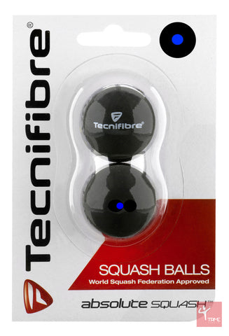 Tecnifibre Blue Dot Squash Balls - 2 Ball Box