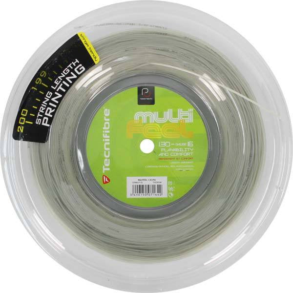 Tecnifibre Multi-feel 16 / 1.30mm Tennis String 200m Reel - Pearl Grey –  TRME Sports