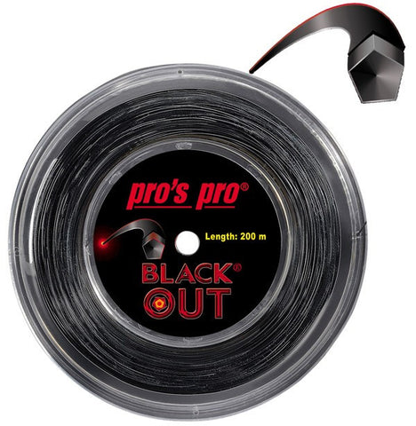 Pro's Pro Blackout Tennis String 200m Reel