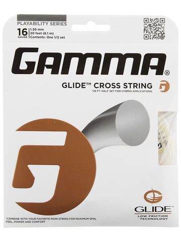 Gamma Glide Tennis String Set - 16 / 1.30mm 1/2 set