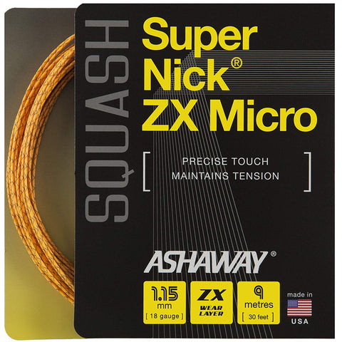 Ashaway SuperNick ZX Micro Squash String Set