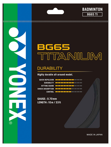 Yonex BG65Ti (Titanium) Badminton String Set