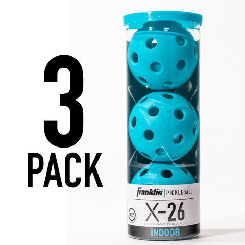 Franklin Indoor X-26 Pickleball Balls (3 Pack)