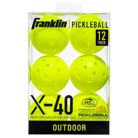 Franklin Outdoor X-40 Pickleball -Vellum (12 Pack)