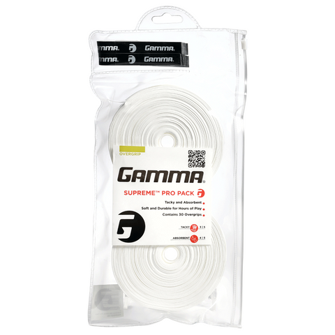 GAMMA Supreme Overgrip (30 Grip Pack)
