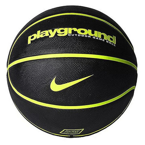NIKE Everyday Playground 8P Black Basketball - Size 7 (Black/Volt)
