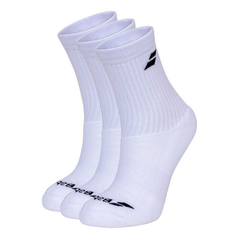 Babolat Mens Socks (3 Pairs) - White / Black