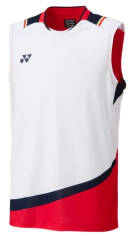 Yonex Chinese National Team Men's Sleeveless Top 10490 - White (2023)