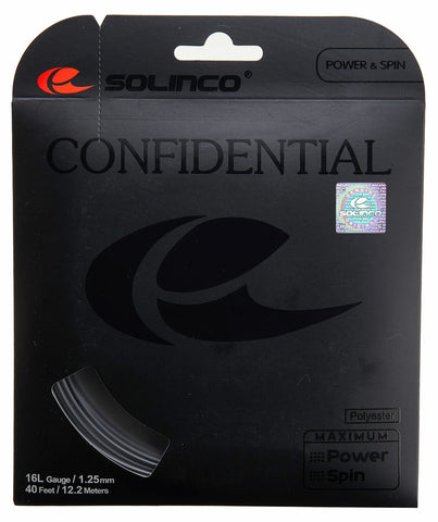 Solinco Confidential Tennis String Set - 16L/1.25mm