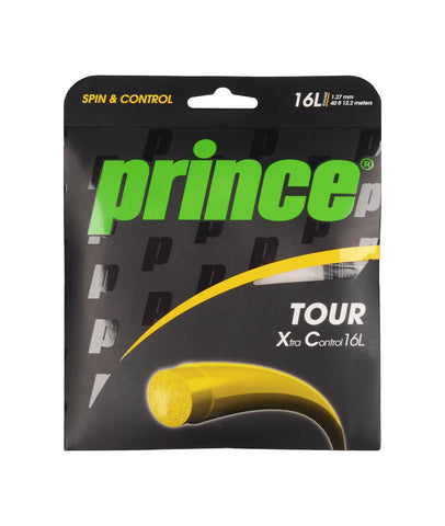 Prince Tour Xtra Control Tennis String Set - 16L / 1.27mm (Yellow)