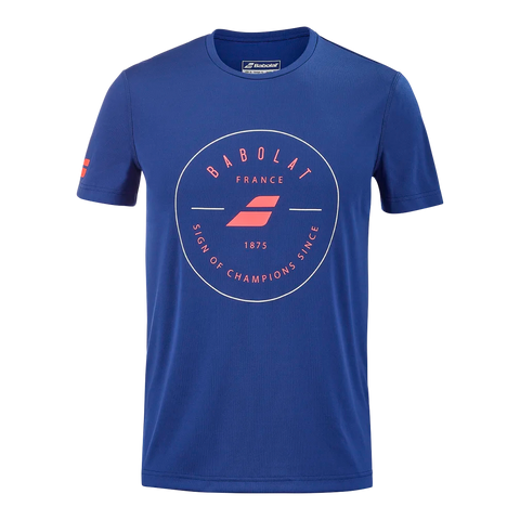 Babolat Men's Exercise Graphic Tee - Blue