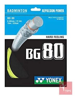 Yonex BG80 Badminton String Set - Yellow