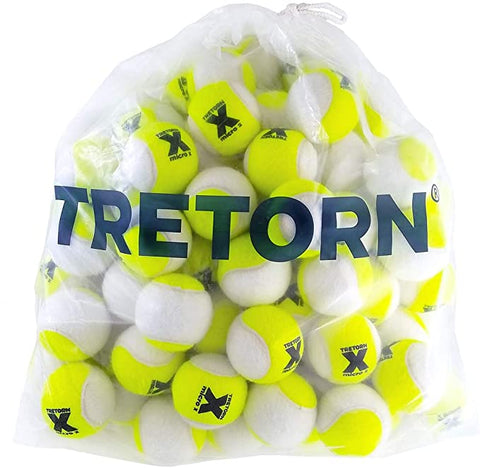 Tretorn Micro X Trainer Tennis Balls 72 Bag - White / Yellow