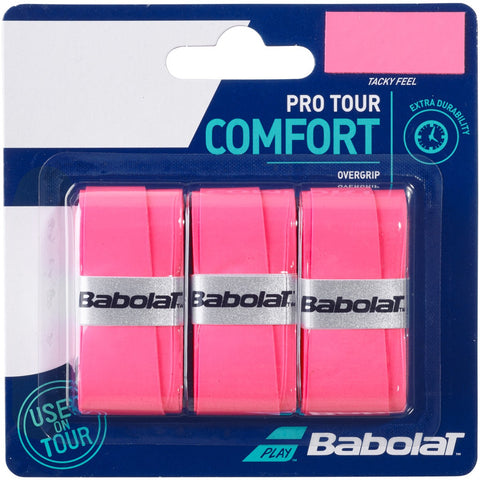 Babolat Pro Tour Overgrip (Pack of 3) - Pink
