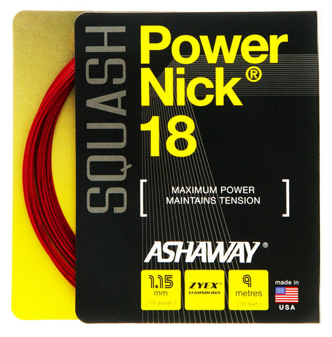 Ashaway PowerNick 18 Squash String Set - 1.15mm