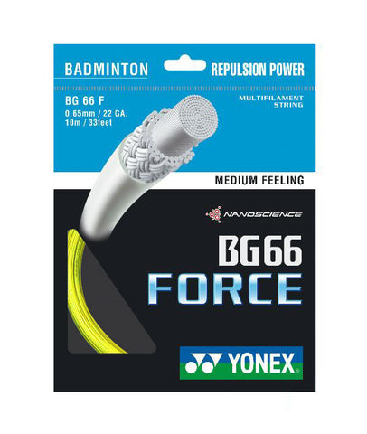Yonex BG66 Force Badminton String Set - Yellow