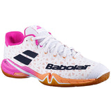 Babolat Shadow Tour Womens Badminton Shoes - White / Pink