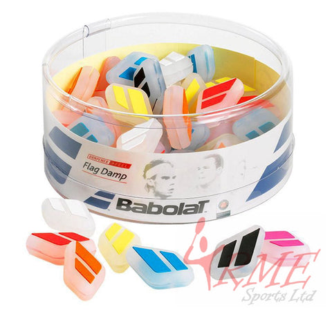 Babolat Flag Damp Tennis Vibration Absorber (Jar of 50 Assorted Colours)