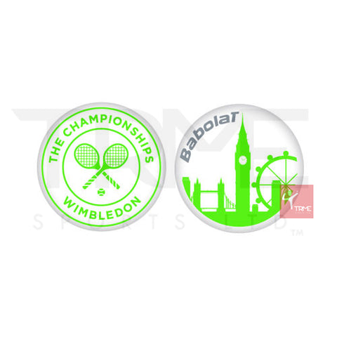Babolat Loony Damp London Wimbledon 2 pack - White/Green