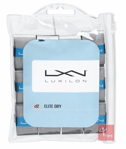 Luxilon Elite Dry Overgrip (12 pack) - Grey