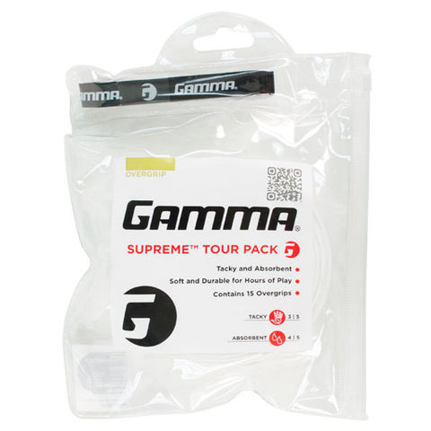 GAMMA Supreme Overgrip (15 Grip Pack)