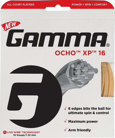 GAMMA Ocho XP 16 / 1.32mm Tennis String Set