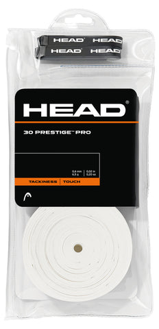Head Prestige Pro Overgrip 30 Pack - White
