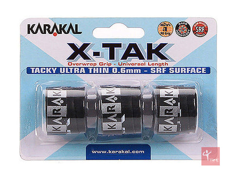 Karakal X-Tak Overgrip 3 Pack
