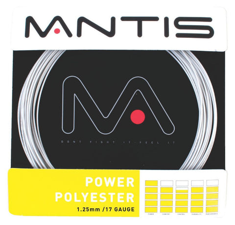Mantis Power Polyester 17 / 1.25mm Tennis String Set