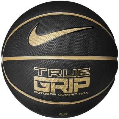 NIKE True Grip Basketball Black/Metallic Gold - Size 7