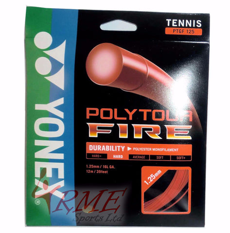 Yonex PolyTour Fire Tennis Racket String Set