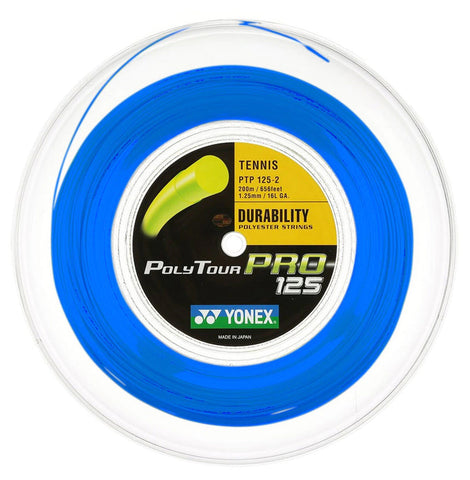 AG Poly 16 Polyester Tennis String Reel-White