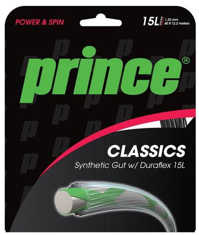 Prince Synthetic Gut Duraflex 16 / 1.30mm Tennis String Set