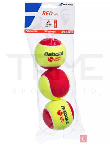 Babolat Red Felt Tennis Balls (3 Pack)