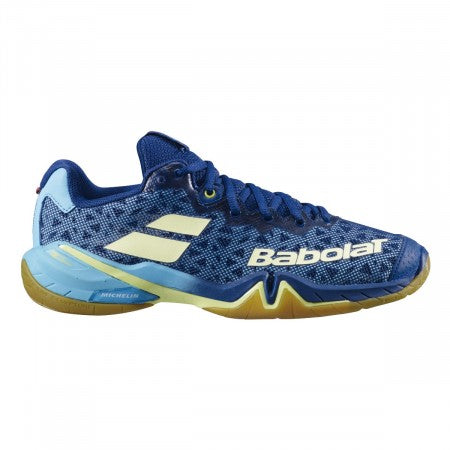 Babolat Shadow Tour Womens Badminton Shoes - Estate Blue/Canary Yellow (2020)