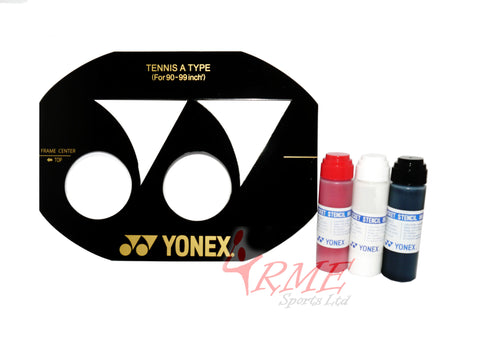 Yonex Tennis Racket String Stencil (90-99 inch) & Yonex Stencil Ink