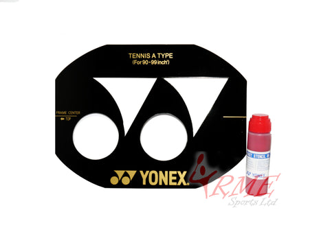 Yonex Tennis Racket String Stencil (90-99 inch) & Yonex Stencil Ink