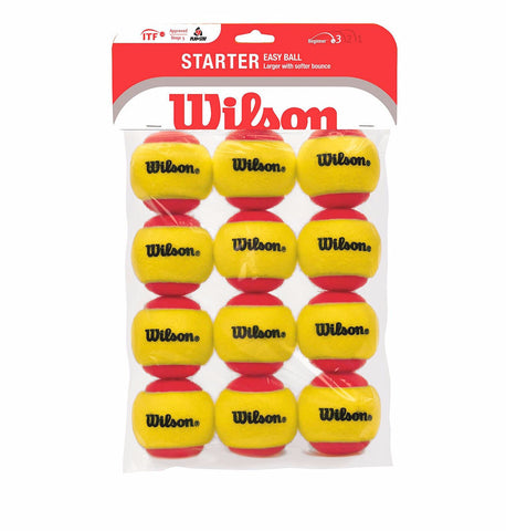 Wilson Starter Tennis Balls (Red Stage, Orange Stage or Green Stage)
