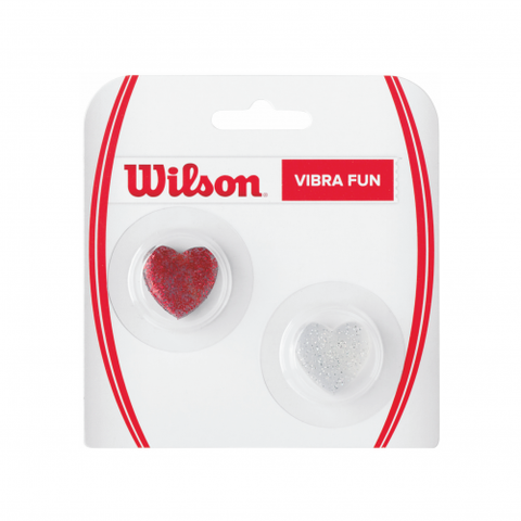Wilson Vibra Fun Tennis Vibration Dampeners - Glitter Hearts