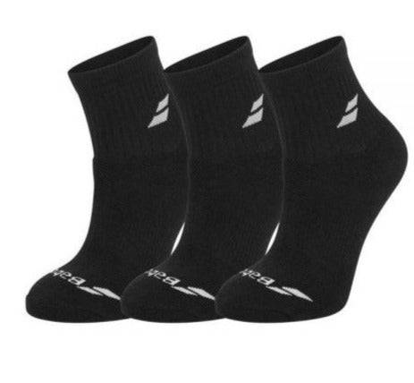 Babolat Quarter Mens Socks (3 Pairs) - Black
