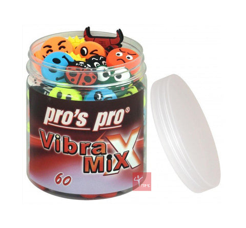 Pro's Pro Vibra Mix - Tennis Vibration Dampeners (A tub of 60 dampeners Included)