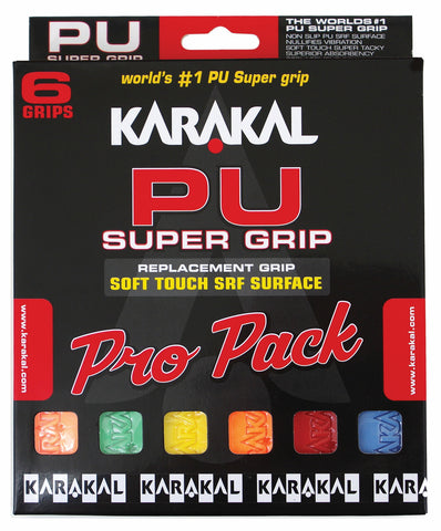 Karakal PU Super Grip Assorted Pro Pack x 6