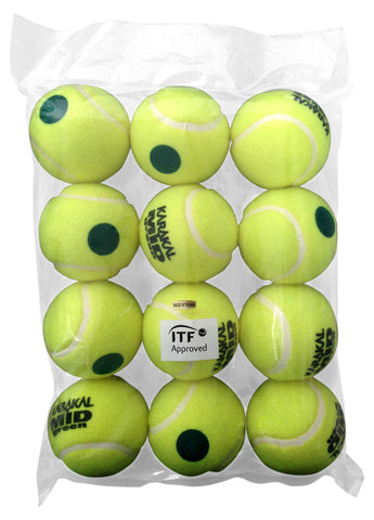 Karakal Mid Green Tennis Balls (12 Pack)