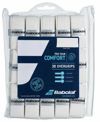 Babolat Pro Tour Overgrip 30 Pack - White