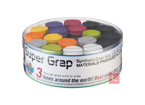 Yonex Super Grap Overgrip Tub x 36 - Assorted Colours (AC102-36EX)
