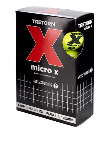 Tretorn Micro X Pressureless Tennis Balls (6 Ball Box)